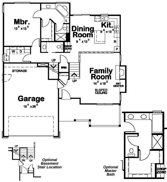 main floor house blueprint