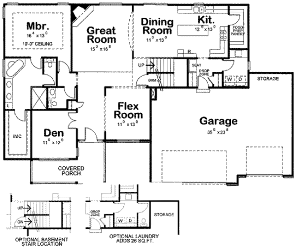 main floor house blueprint