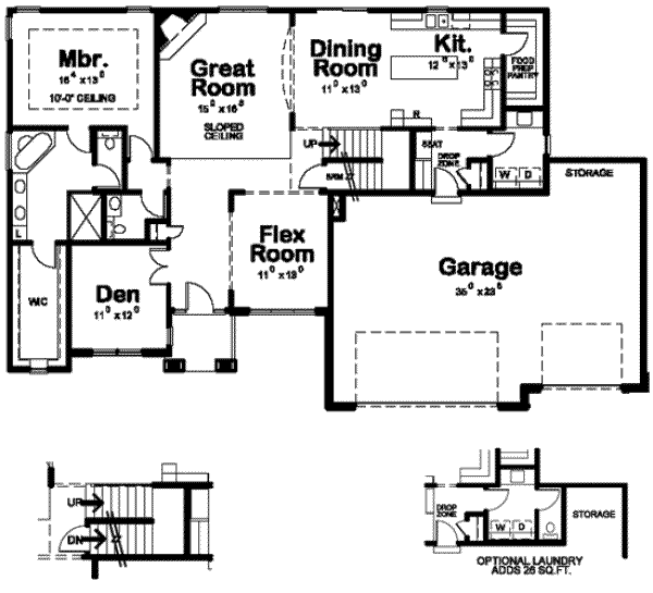 main floor house blueprint
