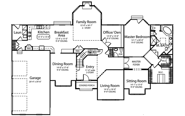 main floor house blueprint
