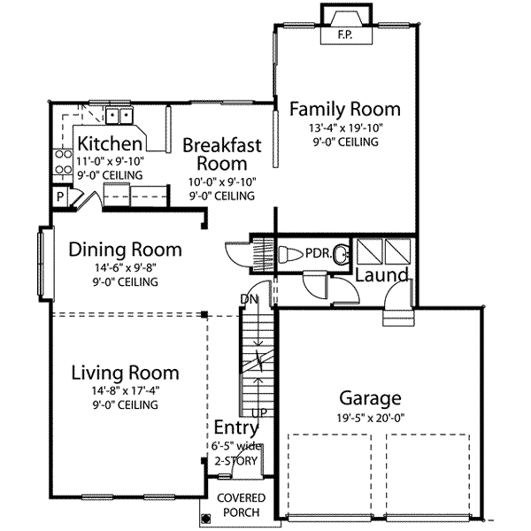 main floor house blueprint