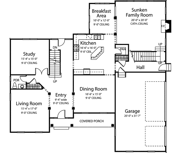 main floor house blueprint