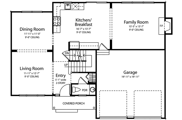 main floor house blueprint