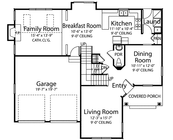 main floor house blueprint