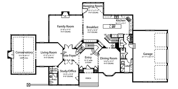 main floor house blueprint
