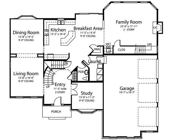 main floor house blueprint