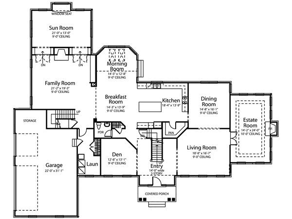 main floor house blueprint