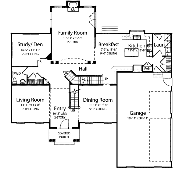 main floor house blueprint