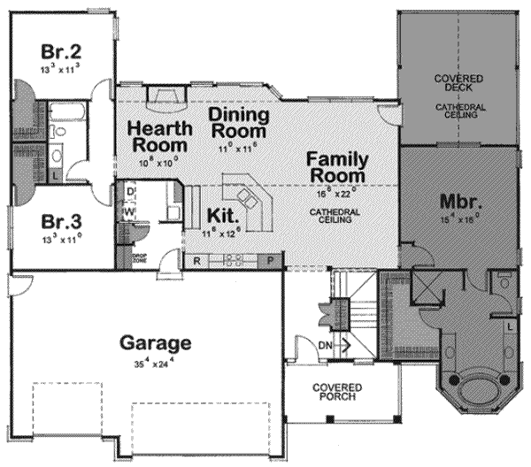 main floor house blueprint
