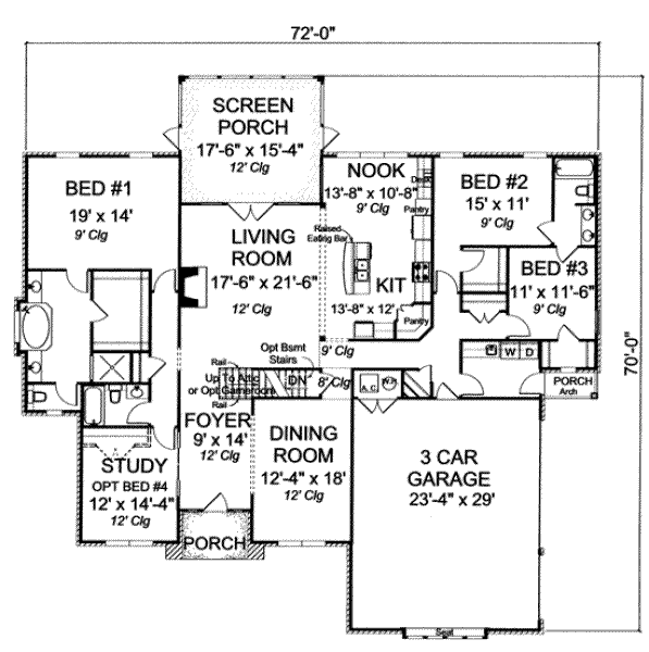 main floor house blueprint