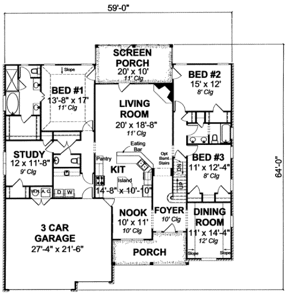 main floor house blueprint