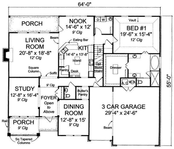 main floor house blueprint