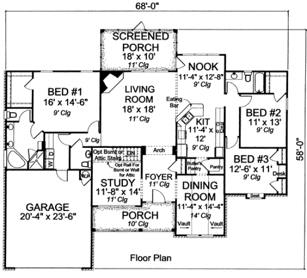 main floor house blueprint