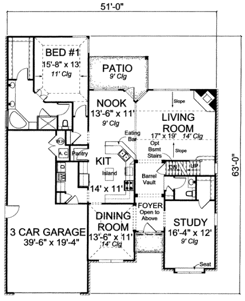 main floor house blueprint