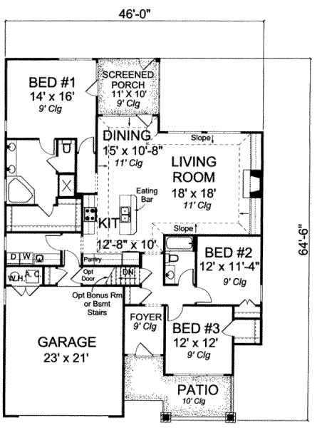 main floor house blueprint