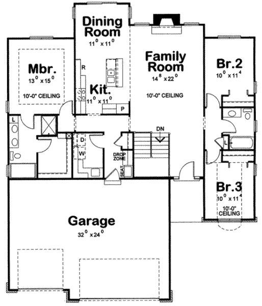 main floor house blueprint