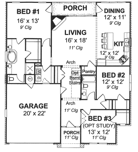 main floor house blueprint