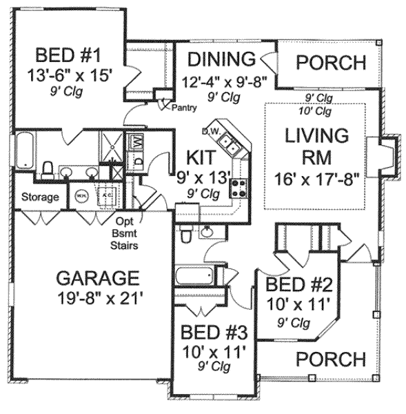 main floor house blueprint