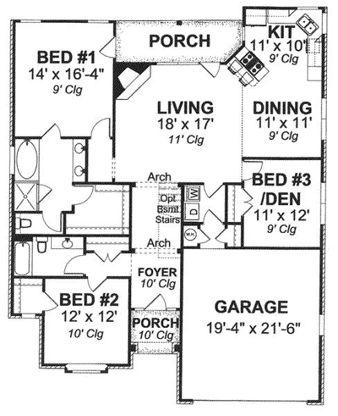 main floor house blueprint