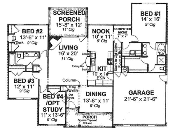 main floor house blueprint
