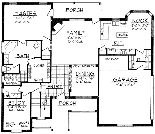 main floor house blueprint