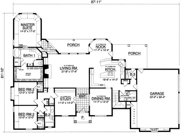 main floor house blueprint