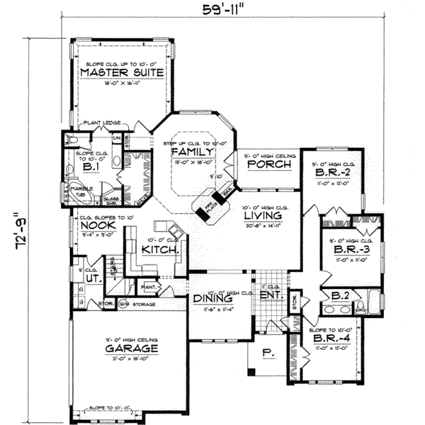 main floor house blueprint