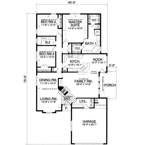 main floor house blueprint