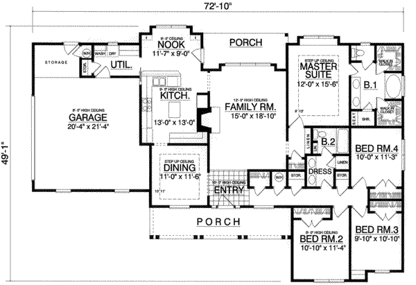 main floor house blueprint
