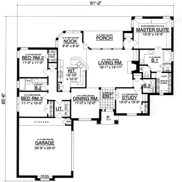 main floor house blueprint
