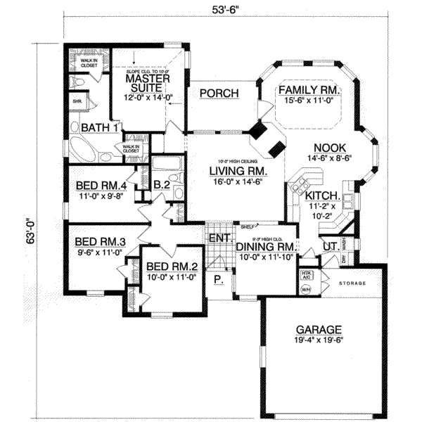 main floor house blueprint