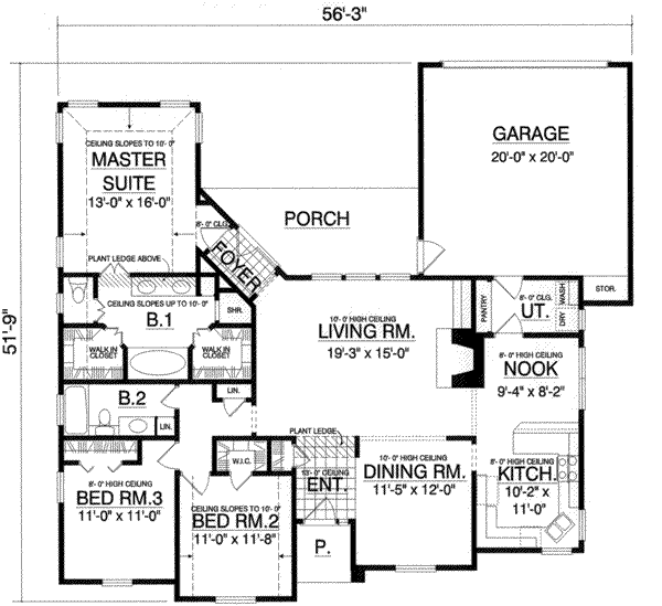 main floor house blueprint