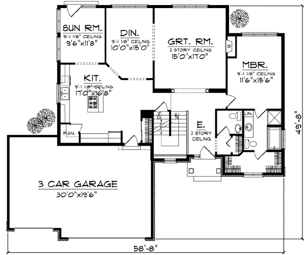main floor house blueprint