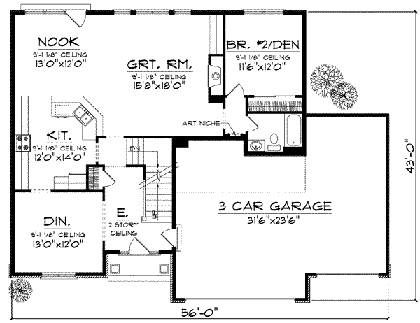 main floor house blueprint
