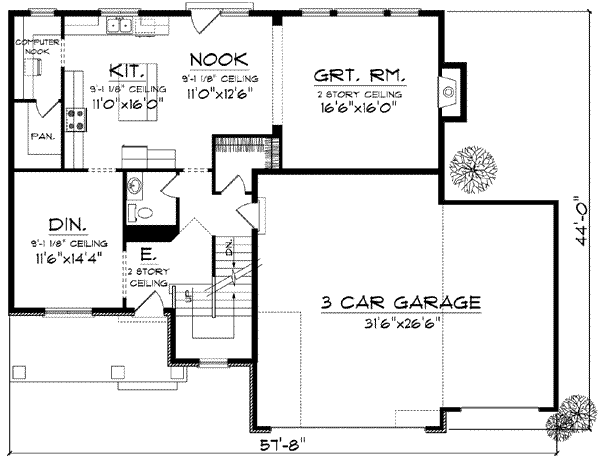 main floor house blueprint