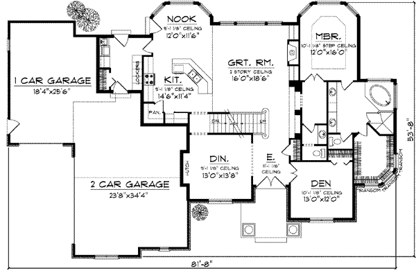main floor house blueprint