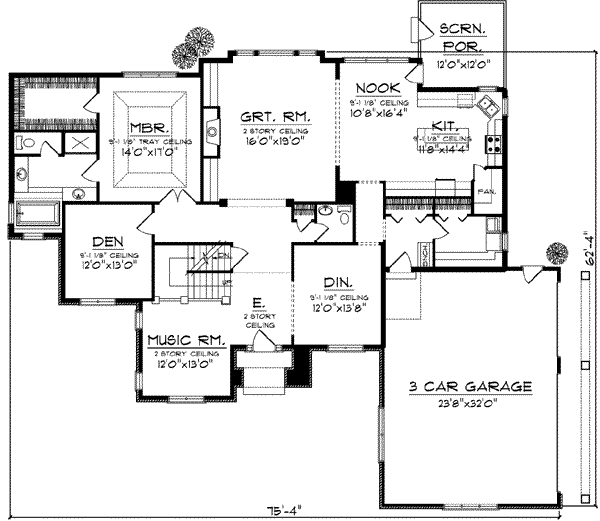 main floor house blueprint