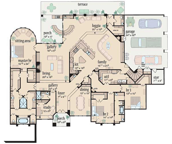 main floor house blueprint