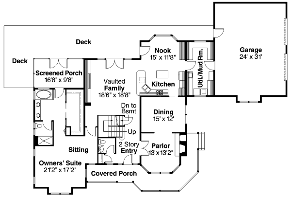main floor house blueprint