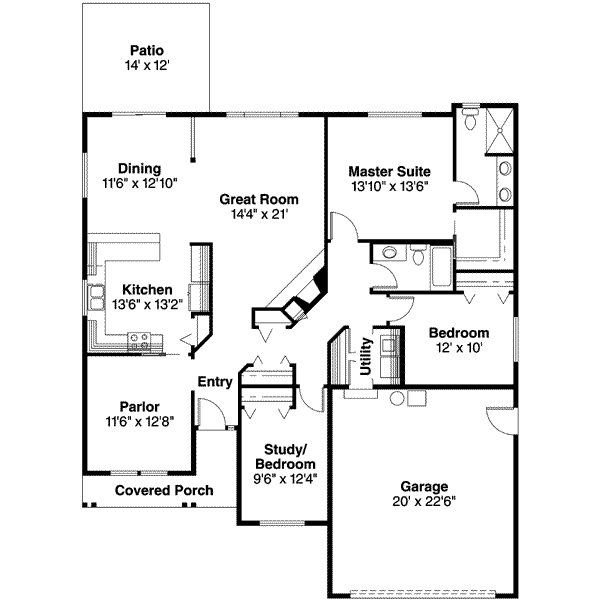 main floor house blueprint