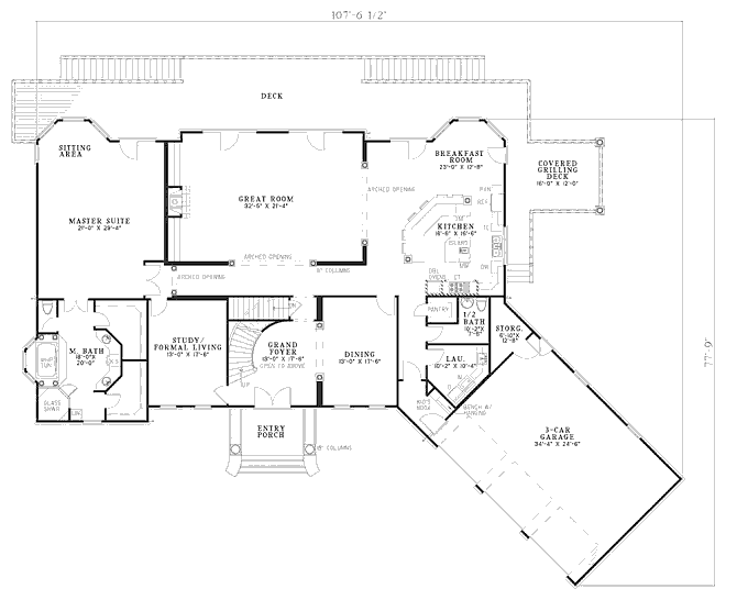 main floor house blueprint