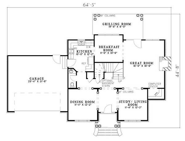 main floor house blueprint