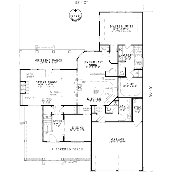 main floor house blueprint