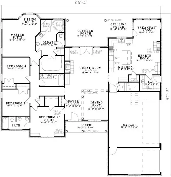 main floor house blueprint