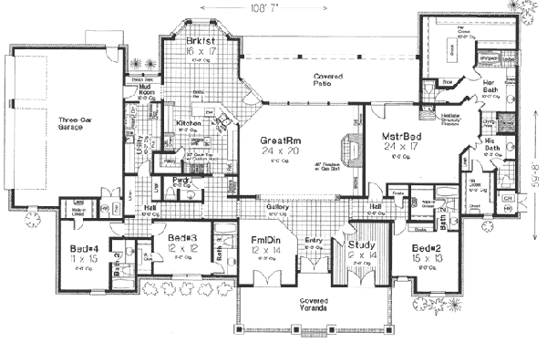main floor house blueprint