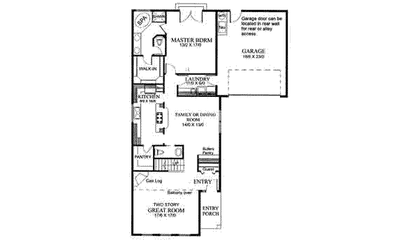 main floor house blueprint