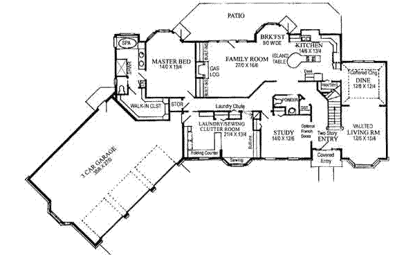 main floor house blueprint