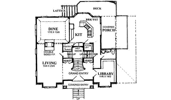 main floor house blueprint