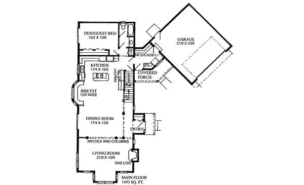 main floor house blueprint