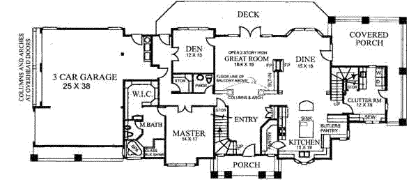 main floor house blueprint